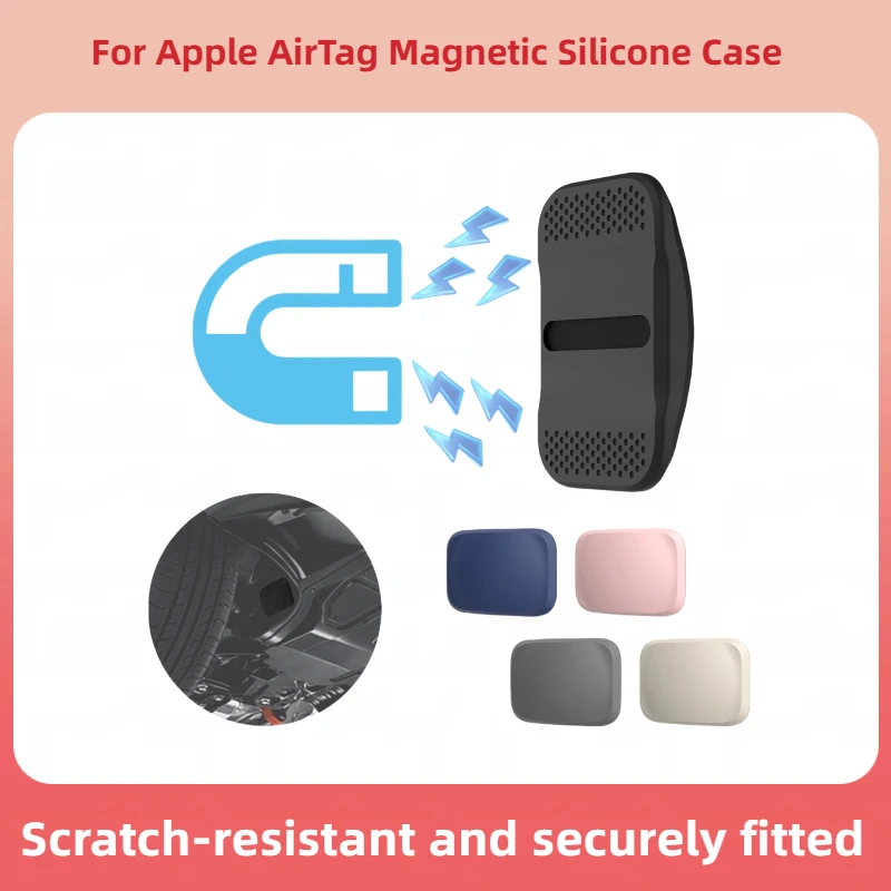 

Scratch-Resistant Magnetic Silicone Case For Apple AirTag - Premium Quality Snug Fit for Anti-loss Devices