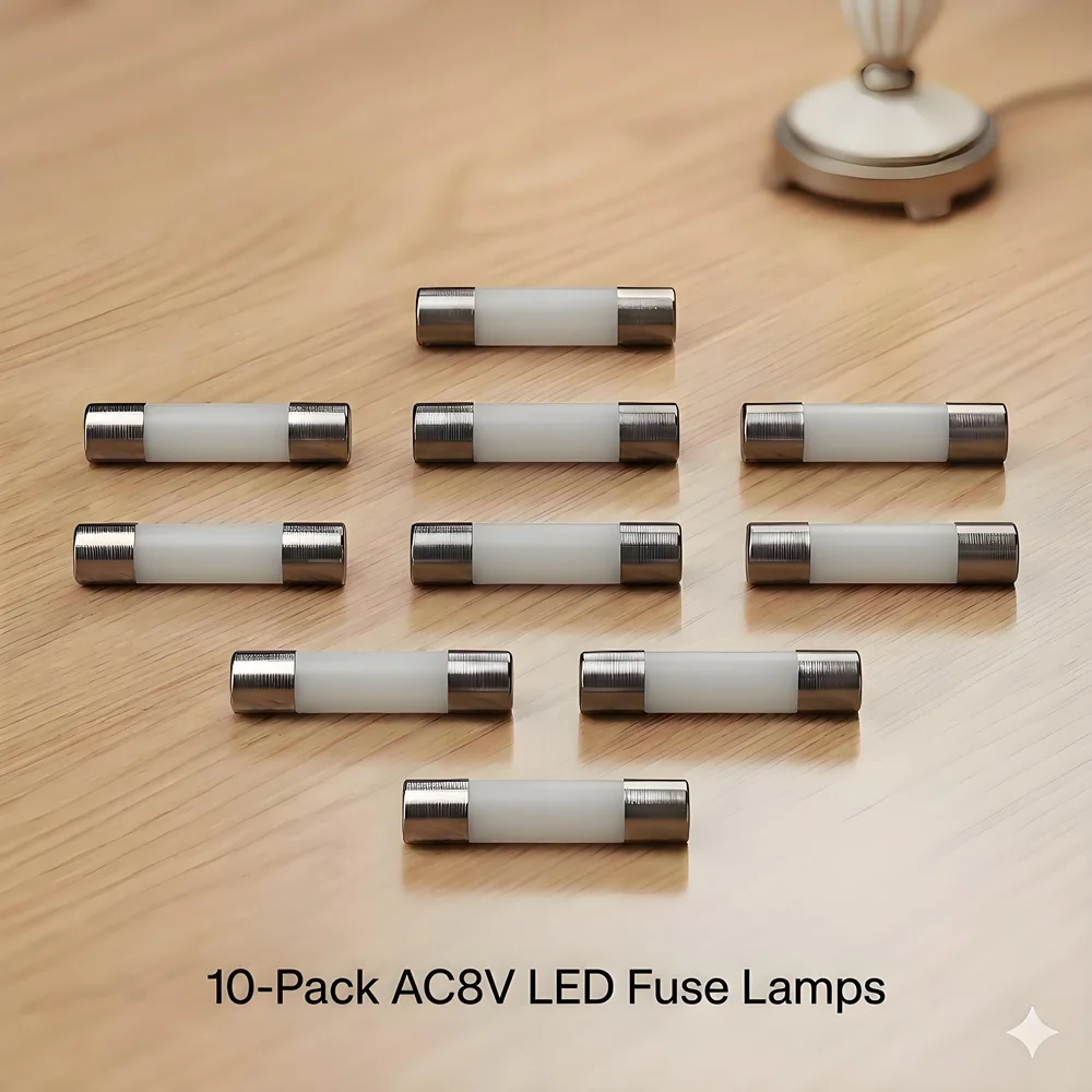 10 Novas Lâmpadas LED AC8V Fosco para Receptores de Estéreo Vintage Marantz Sansui Kenwood Sony Pioneer Realistic e Muitos Outros