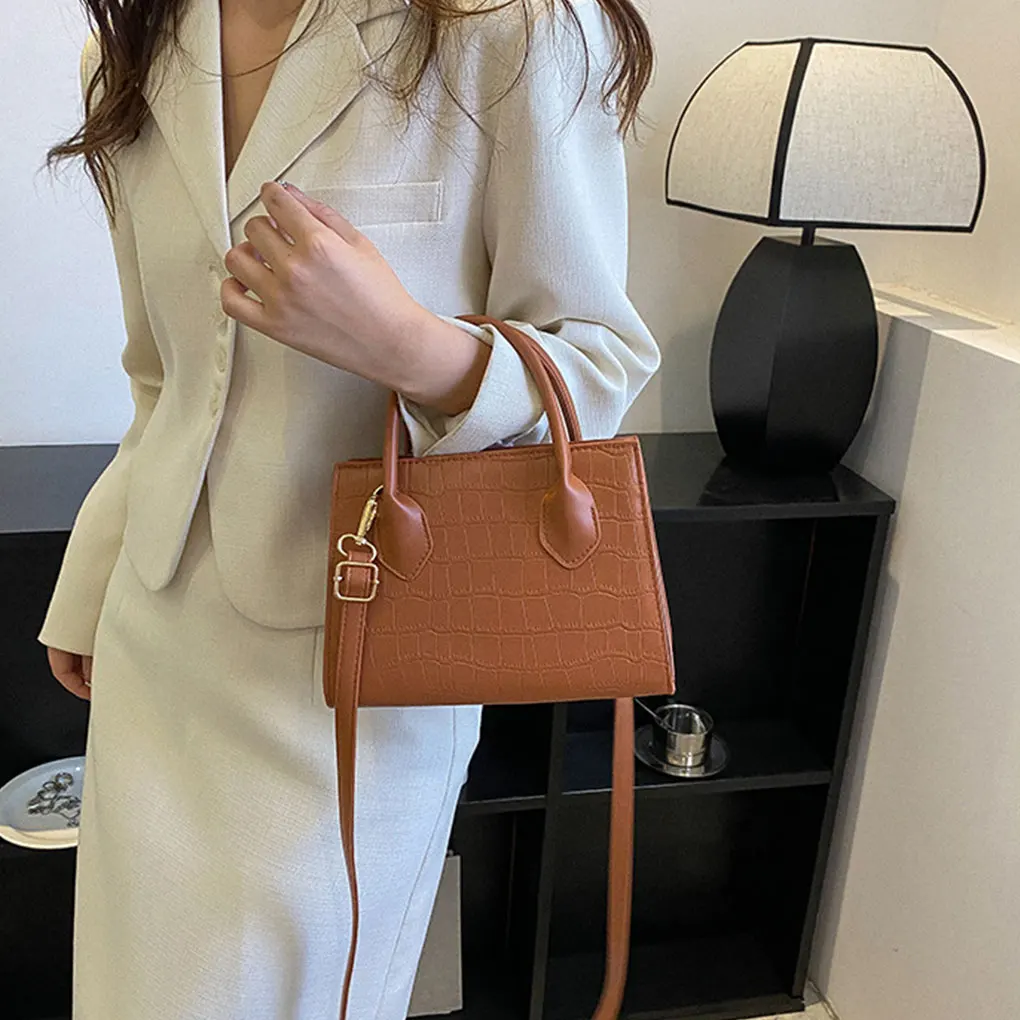 Fashion Crocodile Pattern Top Handbags PU Leather Crossbody Bags for Women Shoulder Bags purses Travel Crossbody Bag