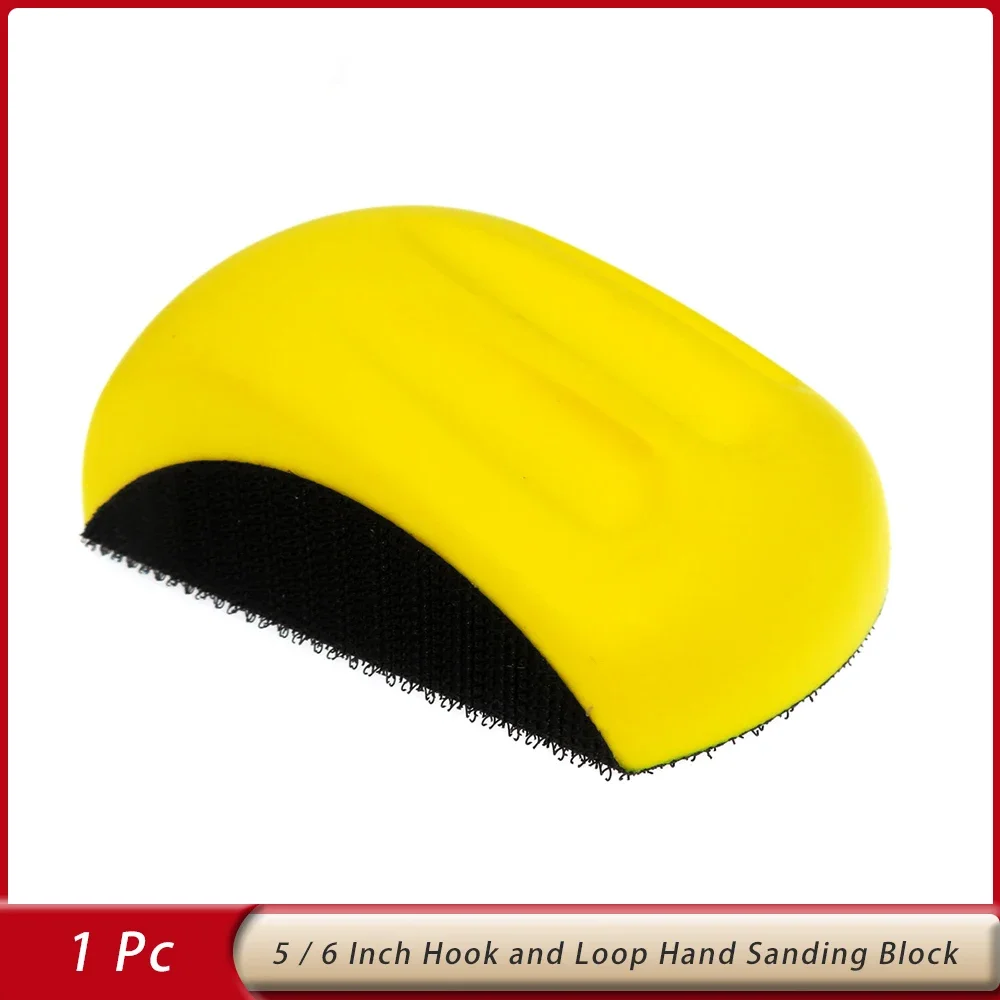 5'' 6'' Hand Granding Block PU Hand Sanding Block Abrasive Tool for Hook & Loop Sandpaper Automotive Sanding Disc