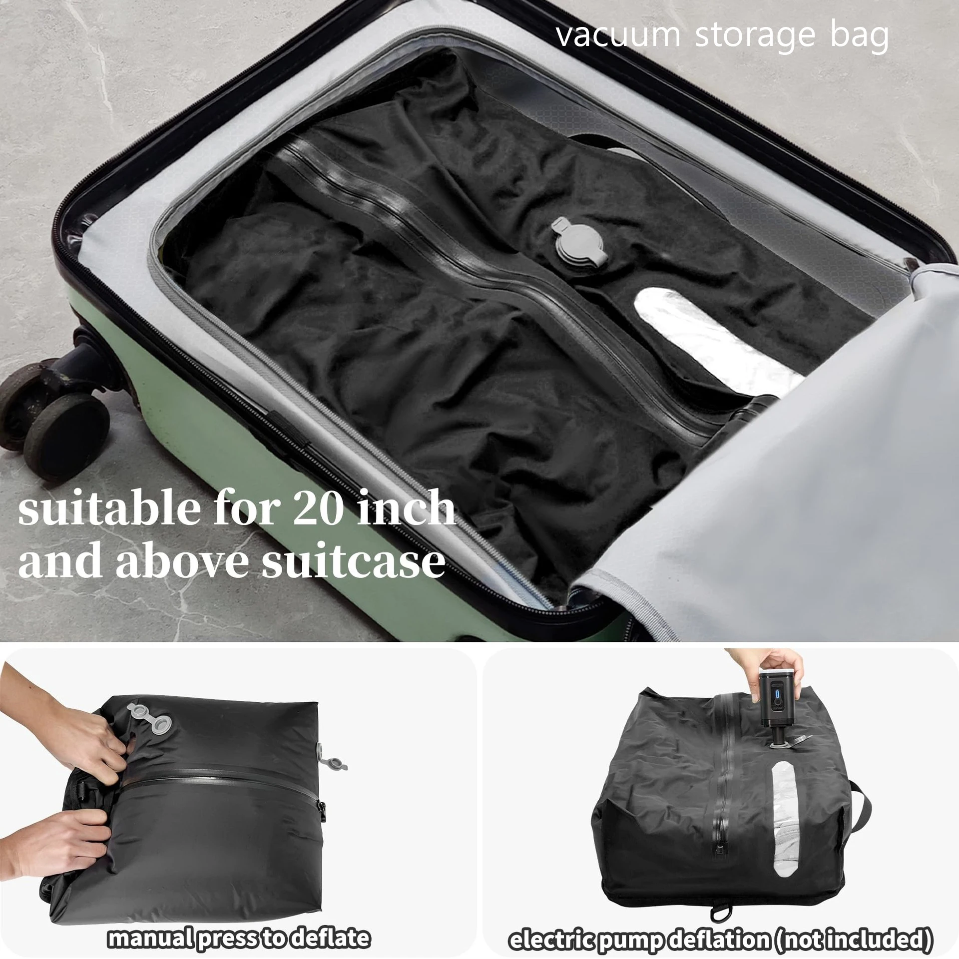 

16л вакуумная сумка для хранения, водонепроницаемая вакуумная сумка для хранения багажа, рюкзак из ТПУ и IP67