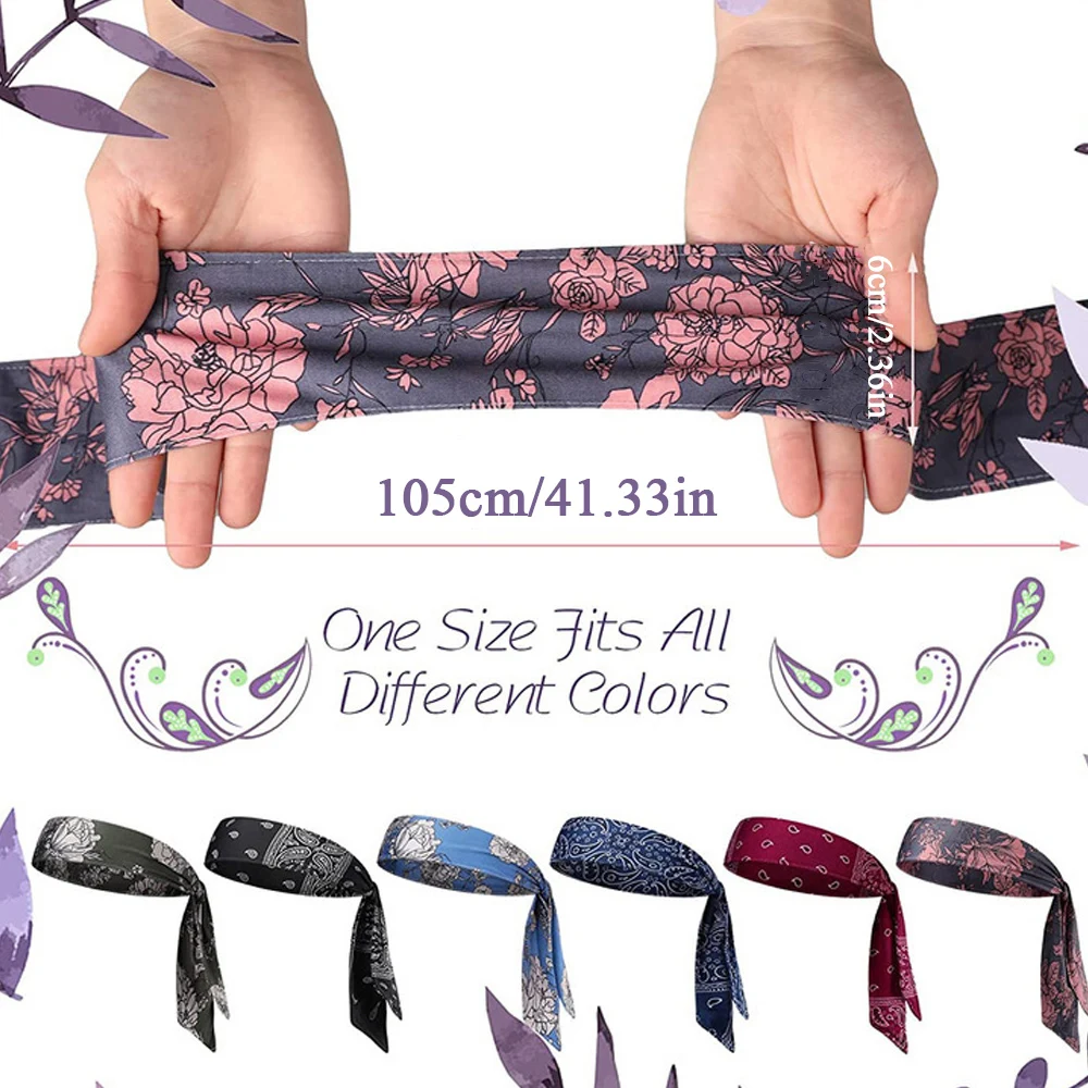 Elastic Sports Sweatband para homens e mulheres, fita de cabelo bandana, Headband para tênis, Gym Fitness, Yoga, Athletic Hair Bands