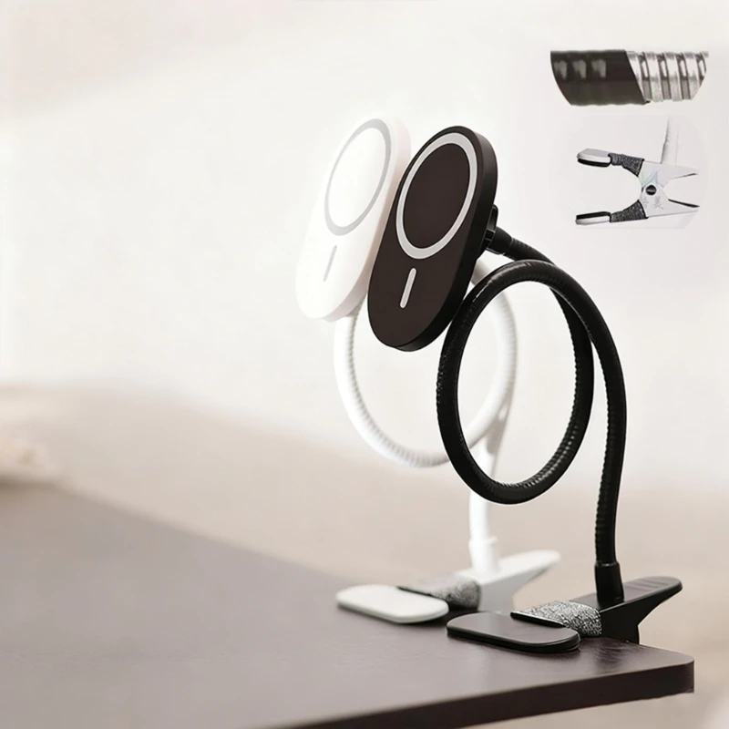 

Регулируемая магнитная подставка для телефона для приборной панели автомобиля, дизайн на гибкой шее с металлической пластиной, подходит для мобильных устройств 4-7 дюймов