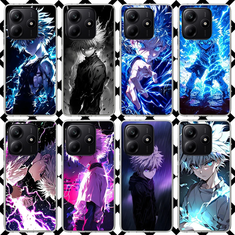 Huner X-Hunters Killua Phone Case for Xiaomi Redmi Note 15 14 14S 13 12 12S 11 Pro Plus 11E 11T 11S 10S 5G Soft Cover Fundas Red