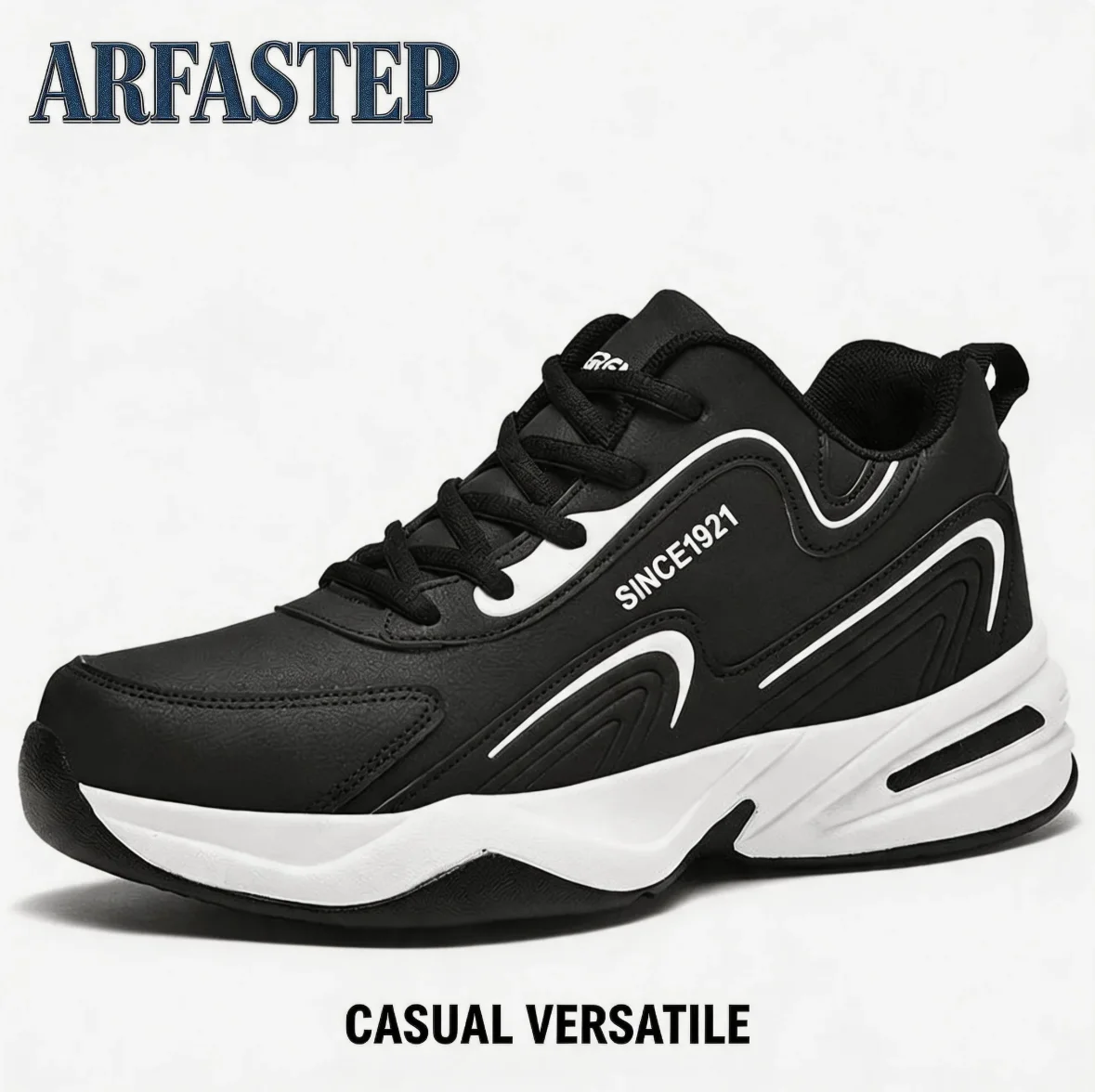 

ARFASTEP Newest Walking Shoes for Men Wide Width Sneakers with Arch Support for Flat Feet Heel Pain Relief Plantar Fasciitis