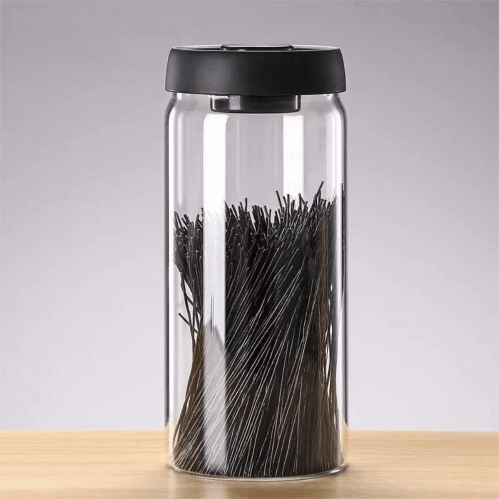 Moisture Proof Vacuum Sealed Jar Manual Press Type Coffee Bean Storage Jar Keep Fresh High Borosilicate Glass Airtight Container - view 5