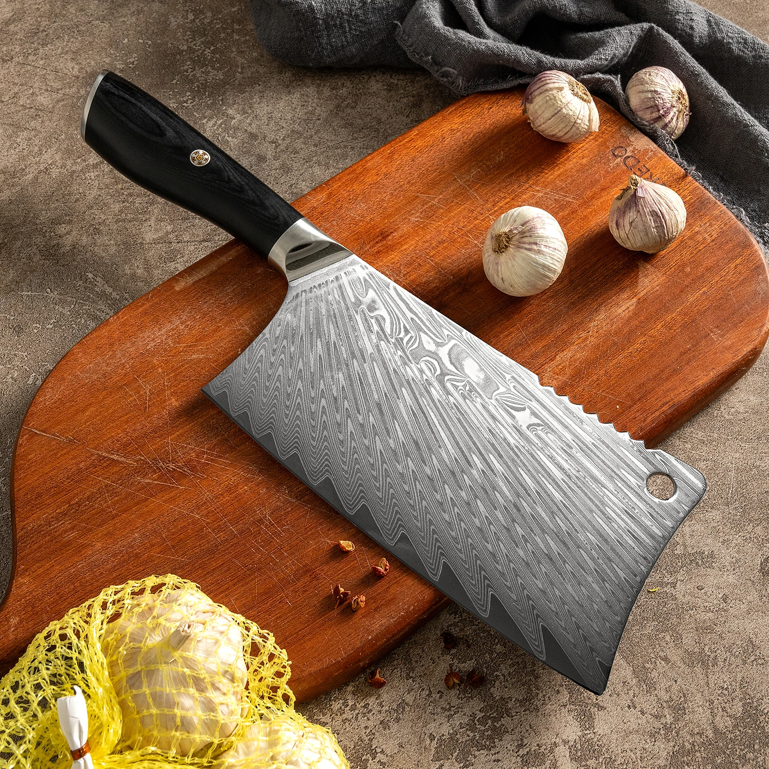 

7.5 Inch Chopper Knife G10 Handle 67 Layer Damascus Steel VG10 Blade Sharp Cleaver Slicing Kitchen Knives Meat And Poultry Tools