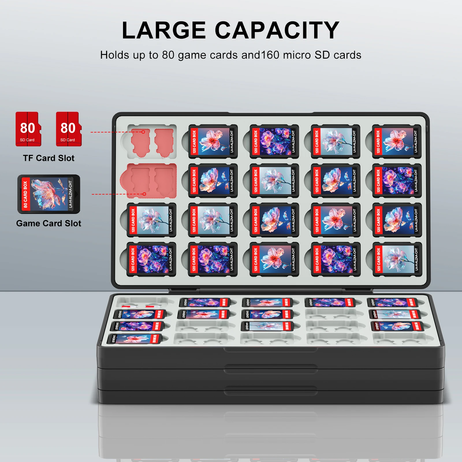 Game Card Case for Switch 2 & Switch OLED & Lite, Memory Storage