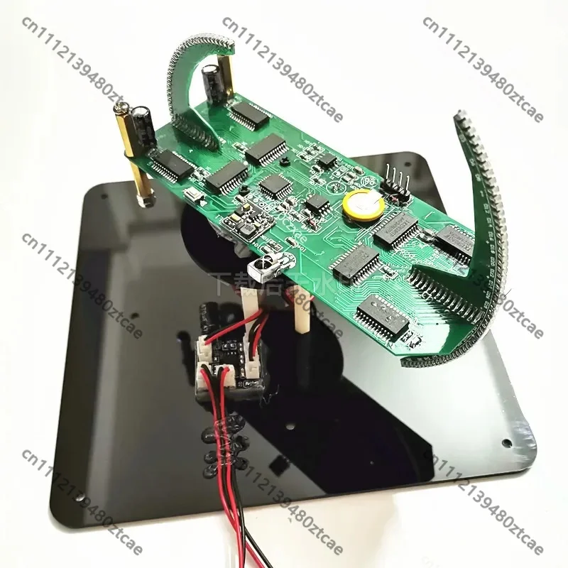 Dual Spherical Rotating LED POV Clock DIY Kit Globe Advertising Display Electronic Parts