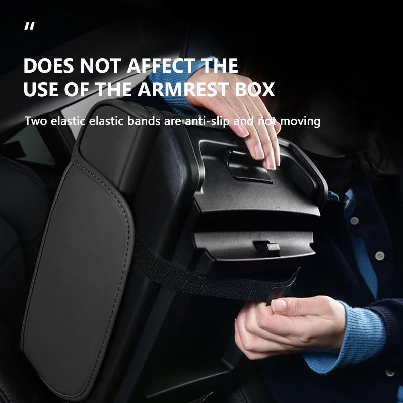 BLALION مسند ذراع السيارة صندوق رشاقته الارتفاع وسادة مسند الذراع مع صندوق الأنسجة حامل الكأس الذاكرة القطن دعامة كوع وسادة الارتفاع
