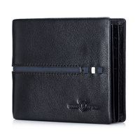 2023 Classics Genuine Leather Wallet Business Wallet Multi-function  High-capacity Storage Purse Rfid Card Package  Purse Men