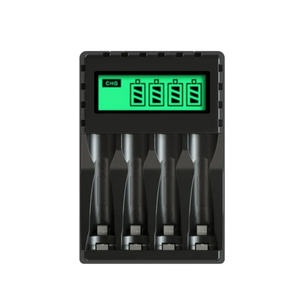 1PC LCD Display Battery Charger With 4 Slot For AA/AAA NiCd Rechargeable Battery Short Circuit Protection Charging Adapter