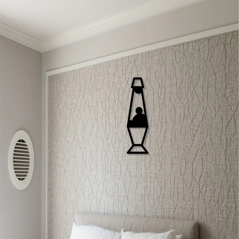 Hand Forged Lava Lamp Wall Hanging Retro Style Bedroom Decor Lamp for Art & Decor Enthusiasts