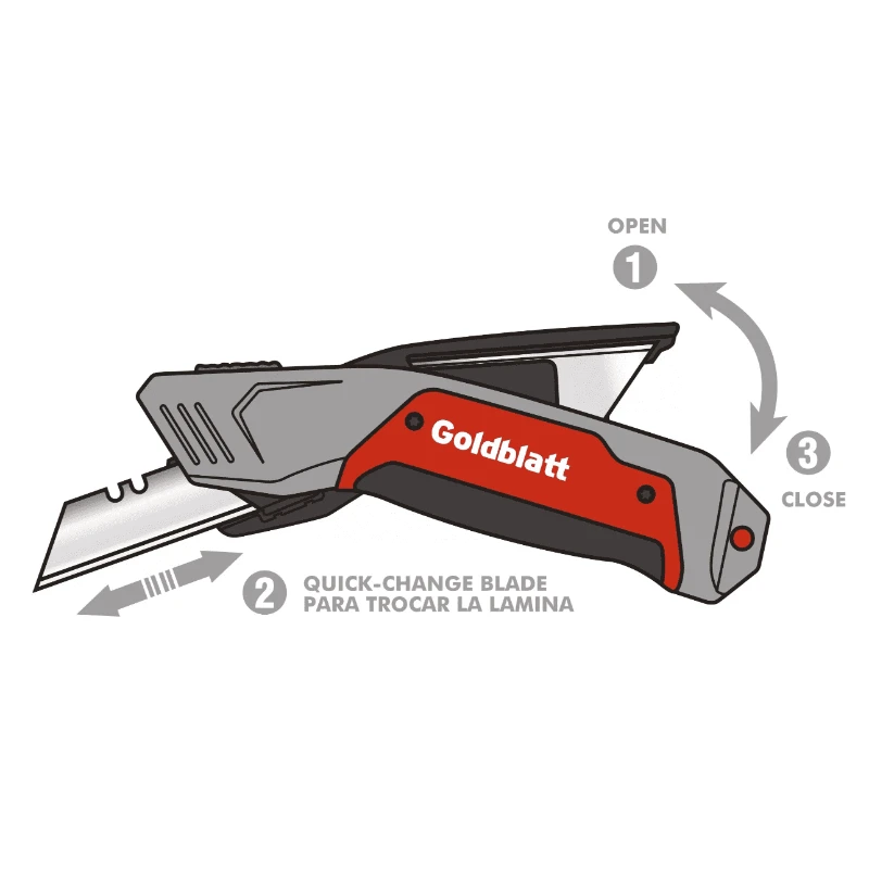 GOLDBLATT G08209 Quick Change Fixed Blade Utility Knife