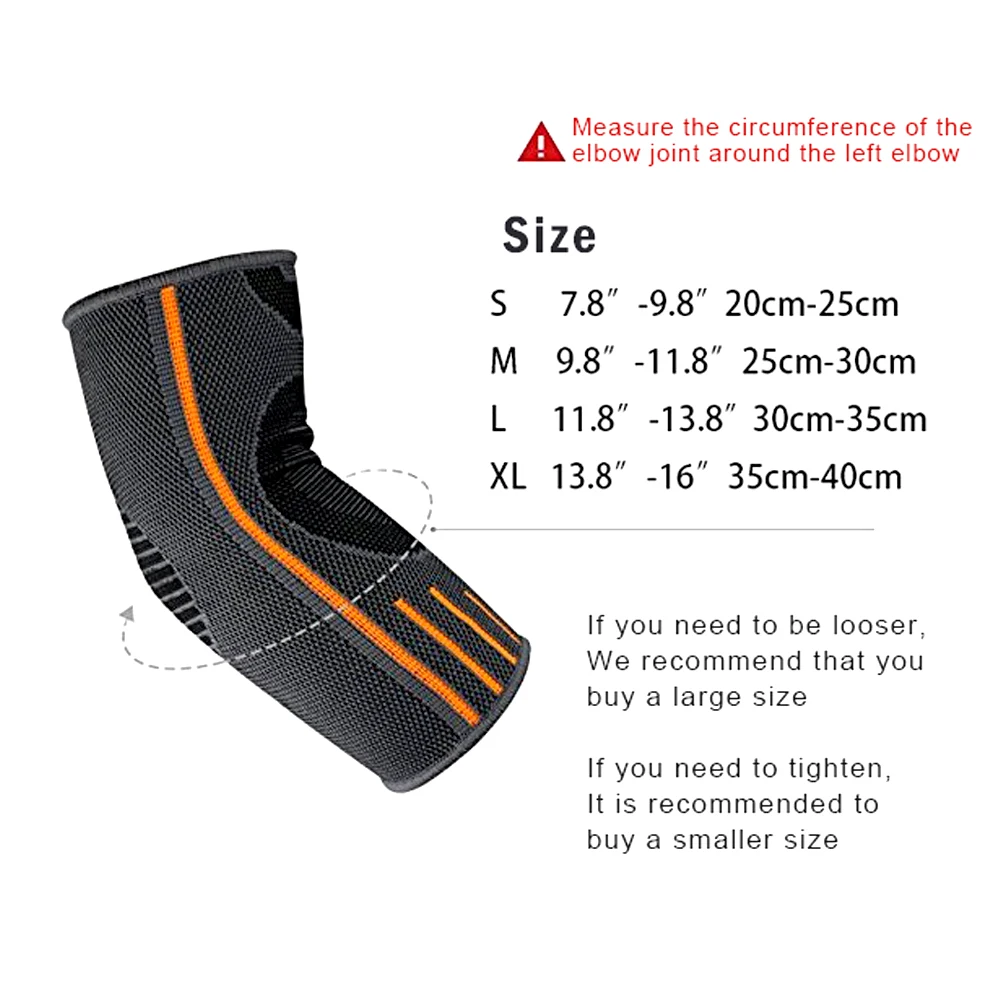 BraceTop 1 PCS Men Women Elbow Support Brace Arm Warmers Arthritis Bandage Compression Sleeve Arm Pad Guard Stretch Accessories