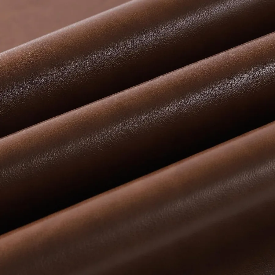 

PU leather Book Cloth Polyurethane Coated and Nonwoven Base Leatherlike Look Soft 17x29 for Book Binding Goat Grain Brown