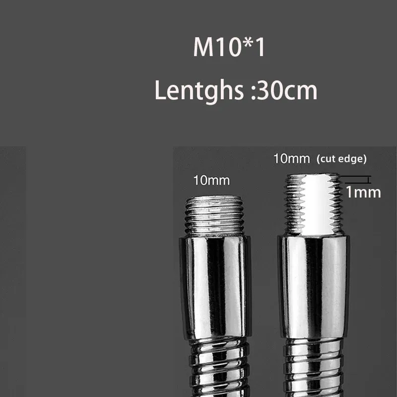 Gooseneck Hose 30cm Metal Soft Tube M10*1 Lighting accessories Snake hollow Tube For Table&Wall Lamp