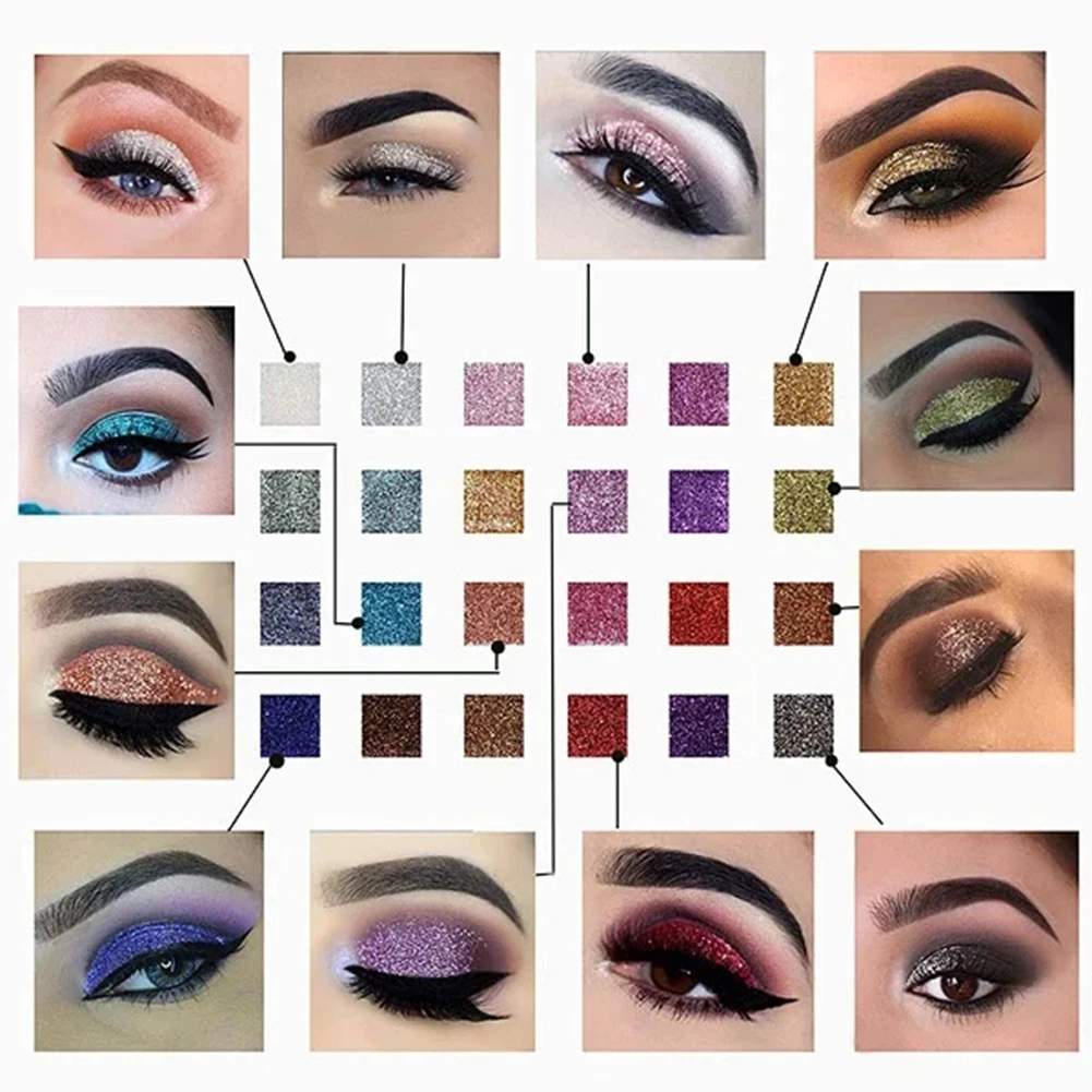 10 Colors Glitter Eye Shadow Palette Matte Pigment EyeShadow Powder Metallic GlitterLong Lasting waterproof MakeUp Cosmetic