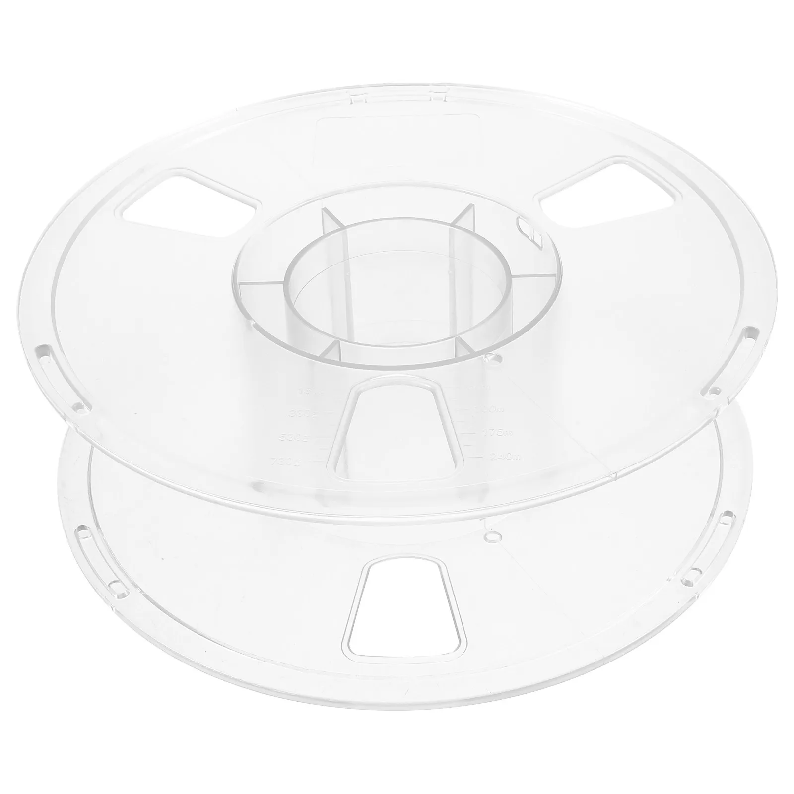 Christmas Light Storage Reel Reusable Plastic 3D Printer Filament Spool Transparent Empty Reel Holder Lightweight Tangle Free