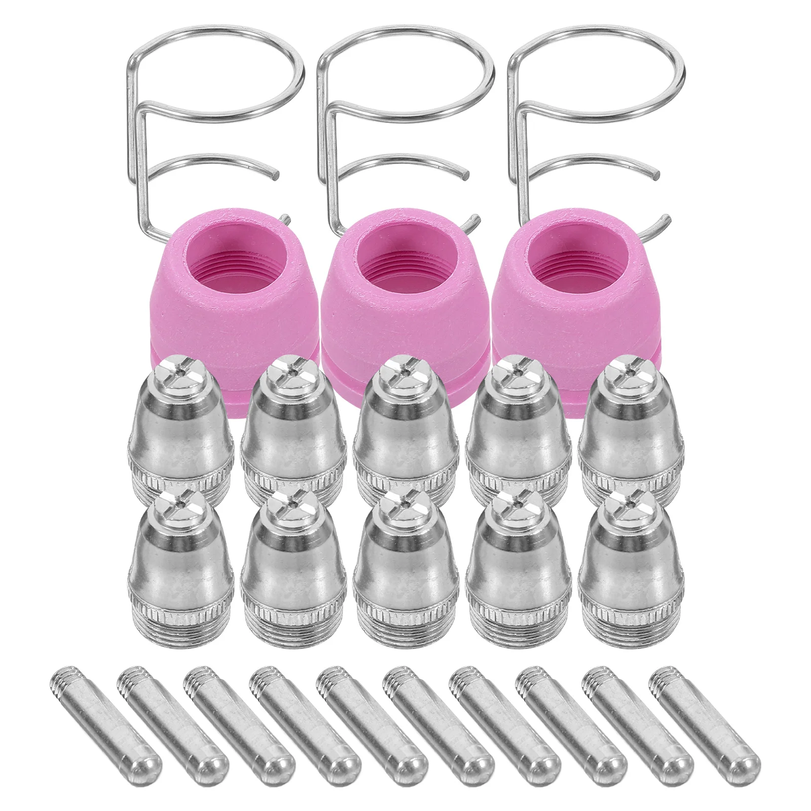 

1Set Plasma Cutter Consumables and Accessories Protective Nozzle Cover Bracket Durable Cutting Parts Plasma Cutter Tips