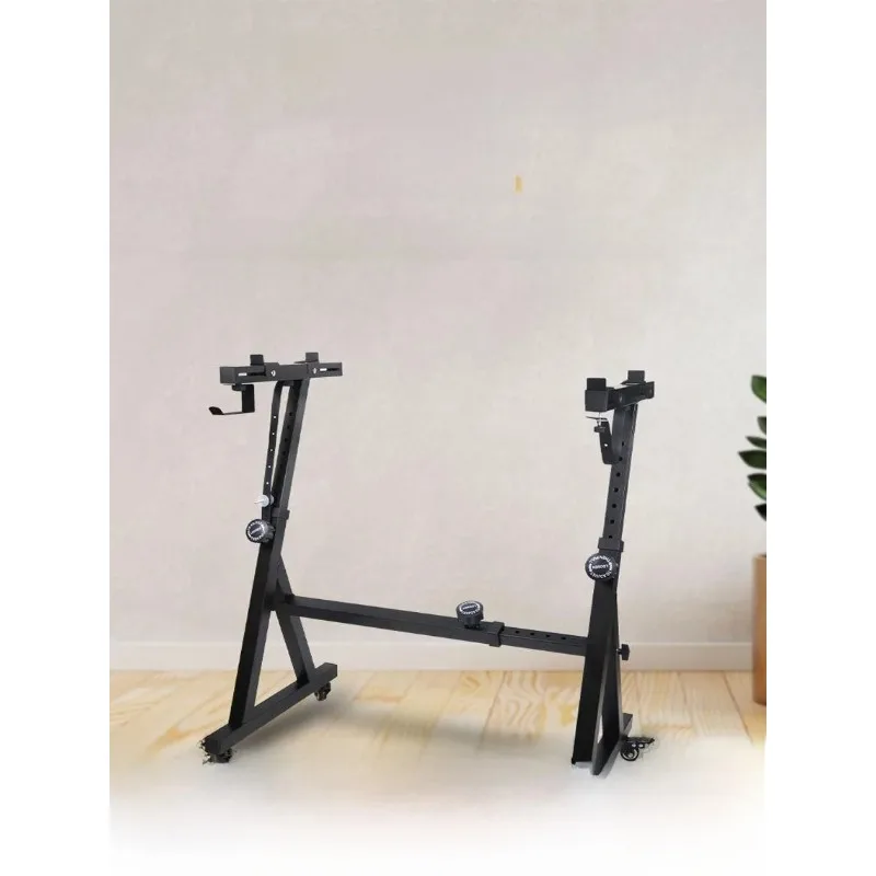 حامل لوحة مفاتيح البيانو بارتفاع قابل للتعديل Z aped جهاز إلكتروني Ra Universal لـ 54/6 مفاتيح إلى 88 مفتاحًا مع عجلات #3