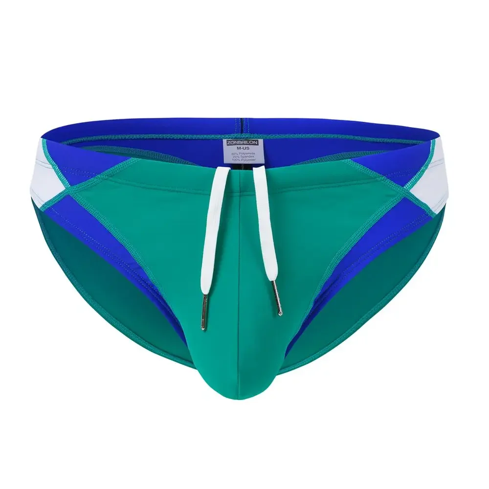 Jinshi Mens Swimming Briefs Big Pouch Bikini Drawstring Swimsuits Swimsuit Sexy Low Rise Swim Briefs