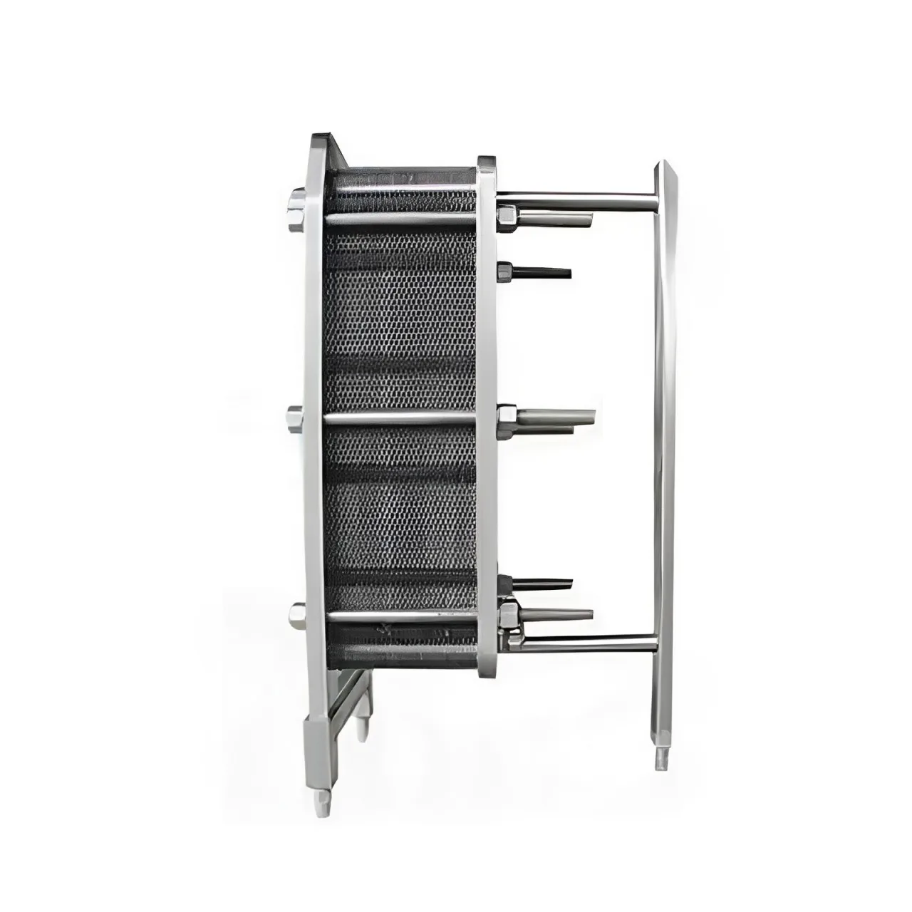 Food Grade Sanitary Stainless Steel 304 316L EPDM Seal Flange Steam Plate Heat Exchanger for Milk Pasteurization