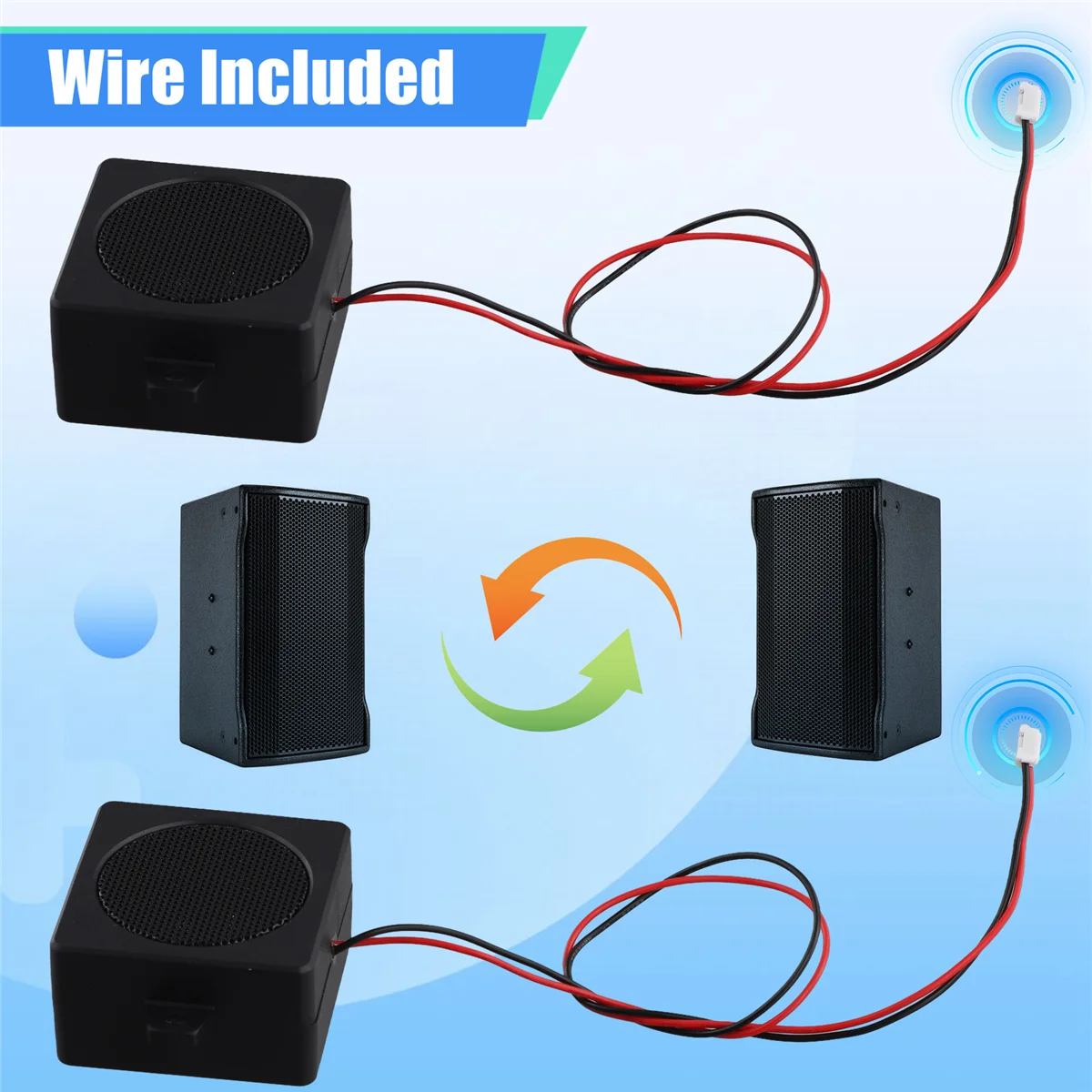 

2Pcs 5W 4Ω Speaker High Power Tweeter Cavity Bass Full Range Speaker Cavity Mini Portable Utility SpeakerJAS