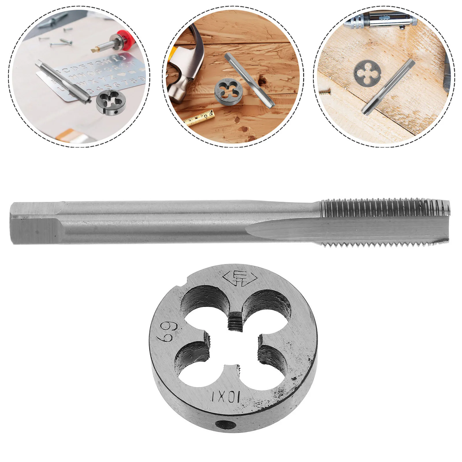 

Efficient Tap and Die Set Threading Tap Die Kit for Repairing Creating in Metal Automotive General Maintenance
