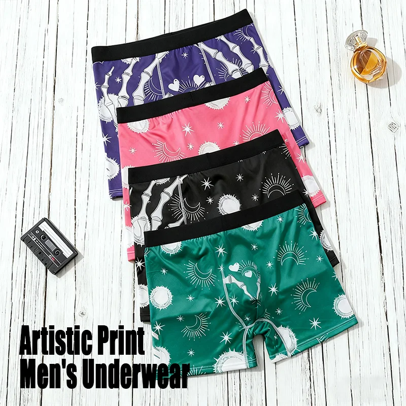 

Мужское нижнее белье, дышащие трусы-боксеры для мужчин, мягкое эластичное мужское нижнее белье с полетом