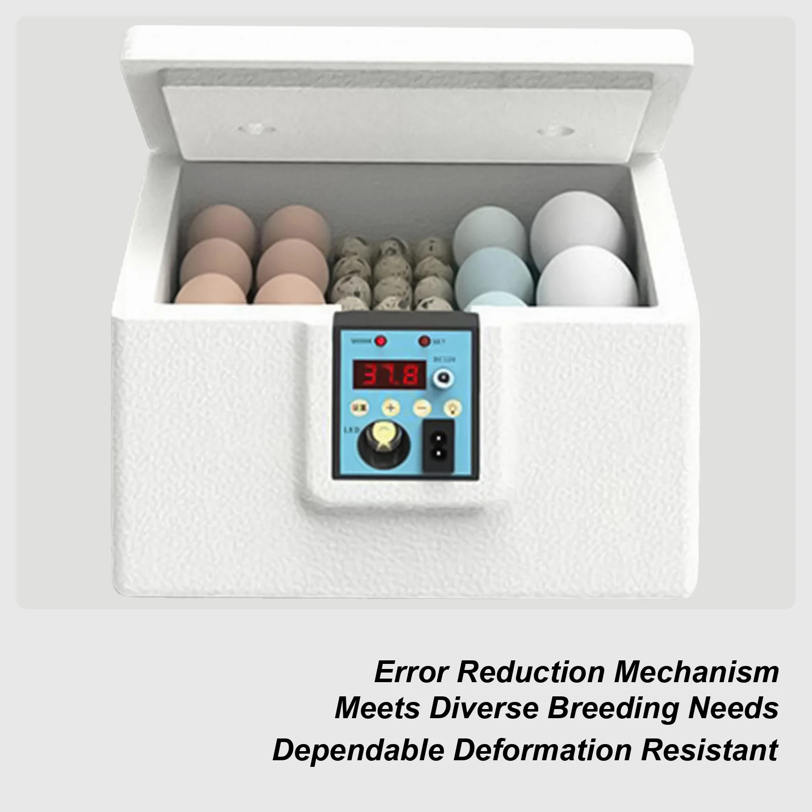 

Incubator For Chicken Eggs Duck Egg Incubator With Candling Temperature Control Incubation Box For Home Breeding Chicken Ducks