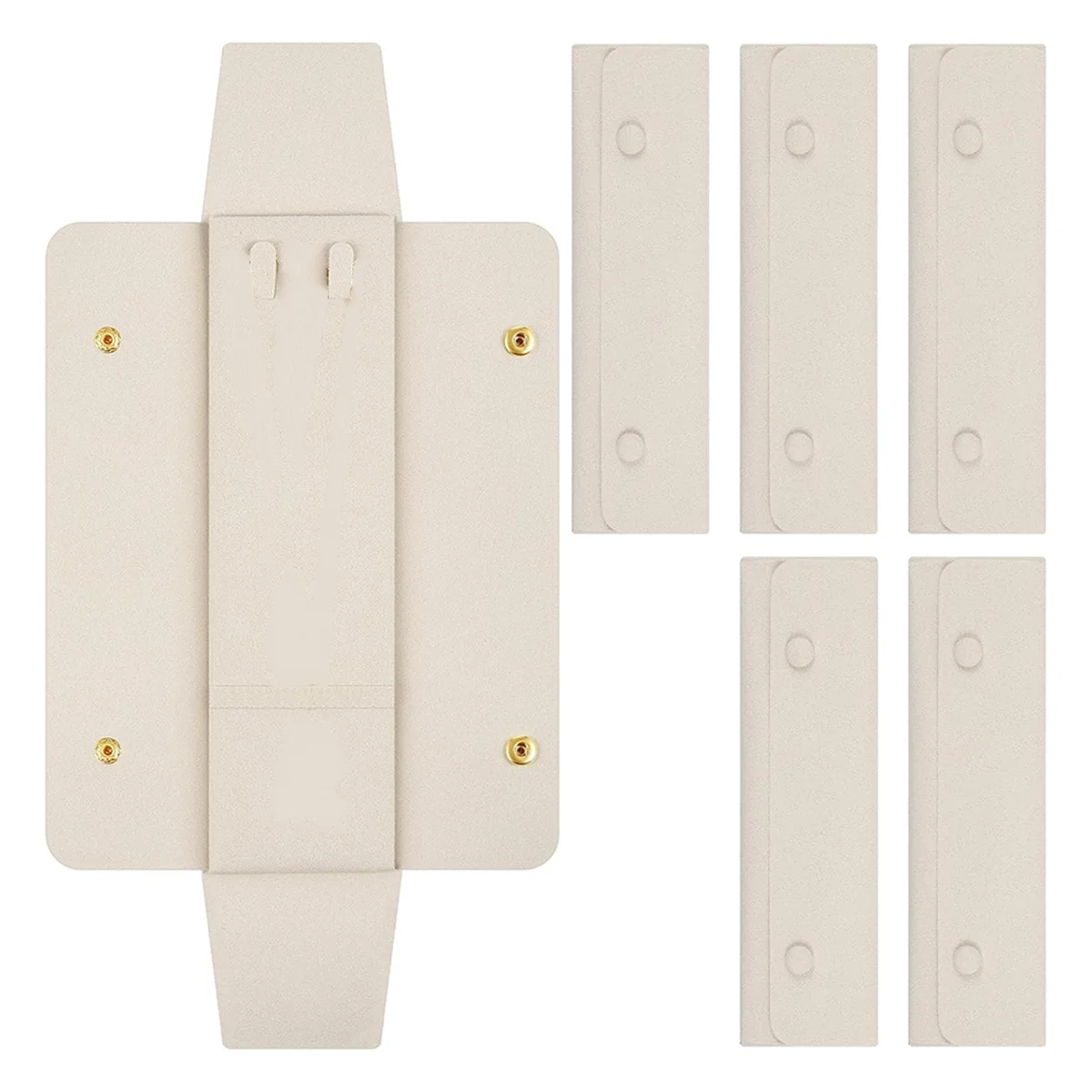 Abqr 6 pçs colar caso de viagem sem-colar bolsa organizador de jóias de viagem presentes da dama de honra saco de armazenamento de colar, b