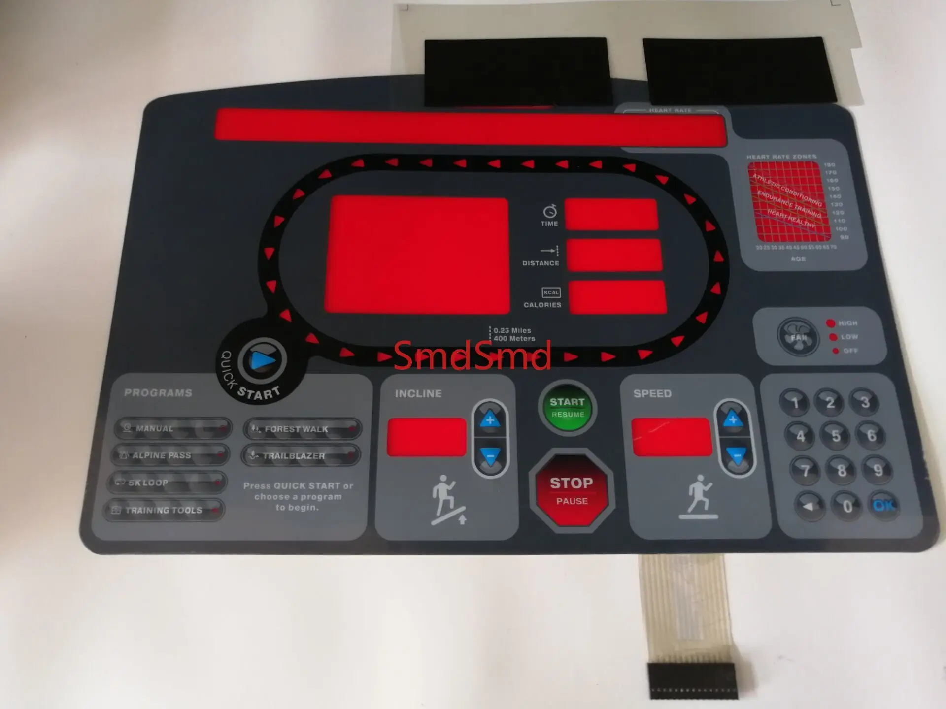 7532 7632 7600 Treadmill Button Panel Control Panel Membrane Switch