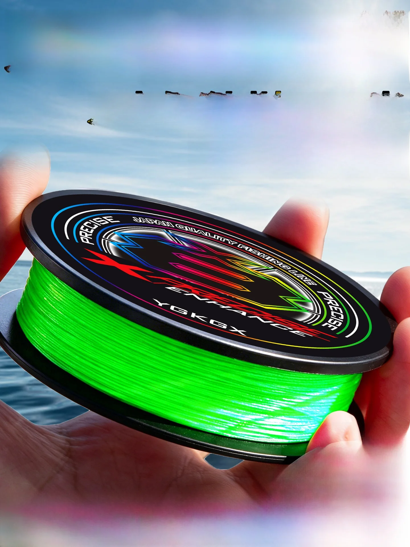 Linha de Pesca Marítima Ygkgxpe, Linha de Monofilamento Dyneema de Forte Impacto para Pesca em Água Doce e Mar Negro