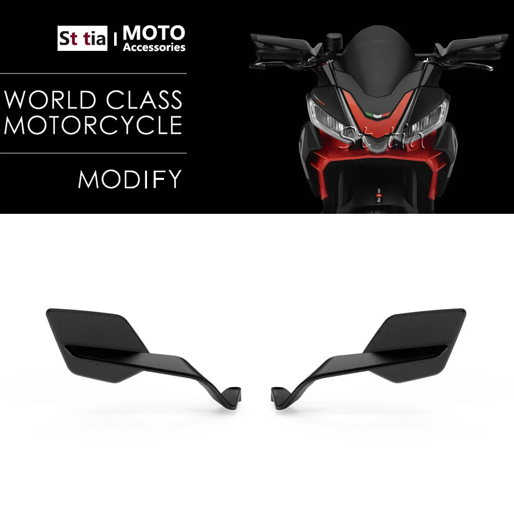 

Motorcycle Side View Mirror for Aprilia Mana 850 Dorsoduro 1200 750 900 Tuono 125 660 1000 1100 Stealth Winglets Rearview Mirror