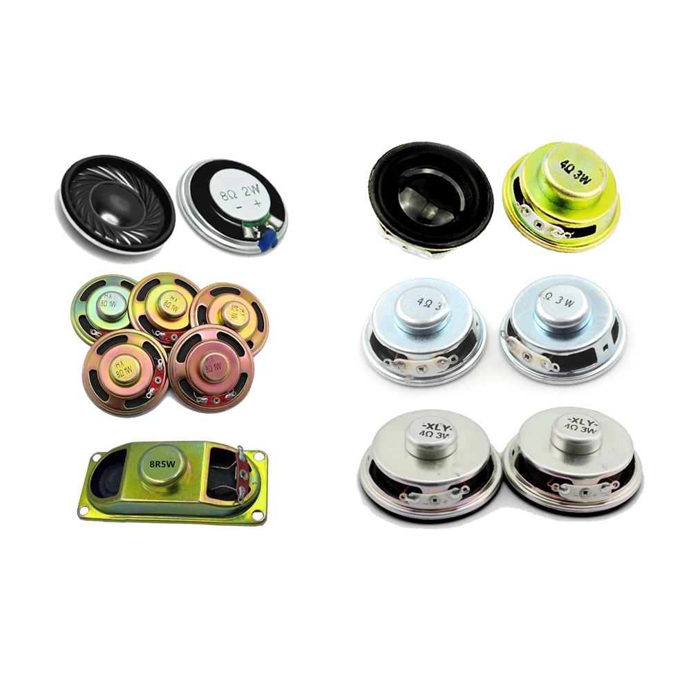 1/2/5pcs Acoustic Loudspeake 1W to 5W, 4R/8R High-Quality Acoustic Loudspeakers Ideal for Arduino DIY Electronics