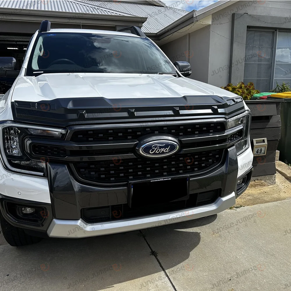 Weathershield +Bonnet Guard Bonnet Protector For Ford Ranger T9 2024 2025 Wildtrak Window Visor Wind Deflector Car Accessories