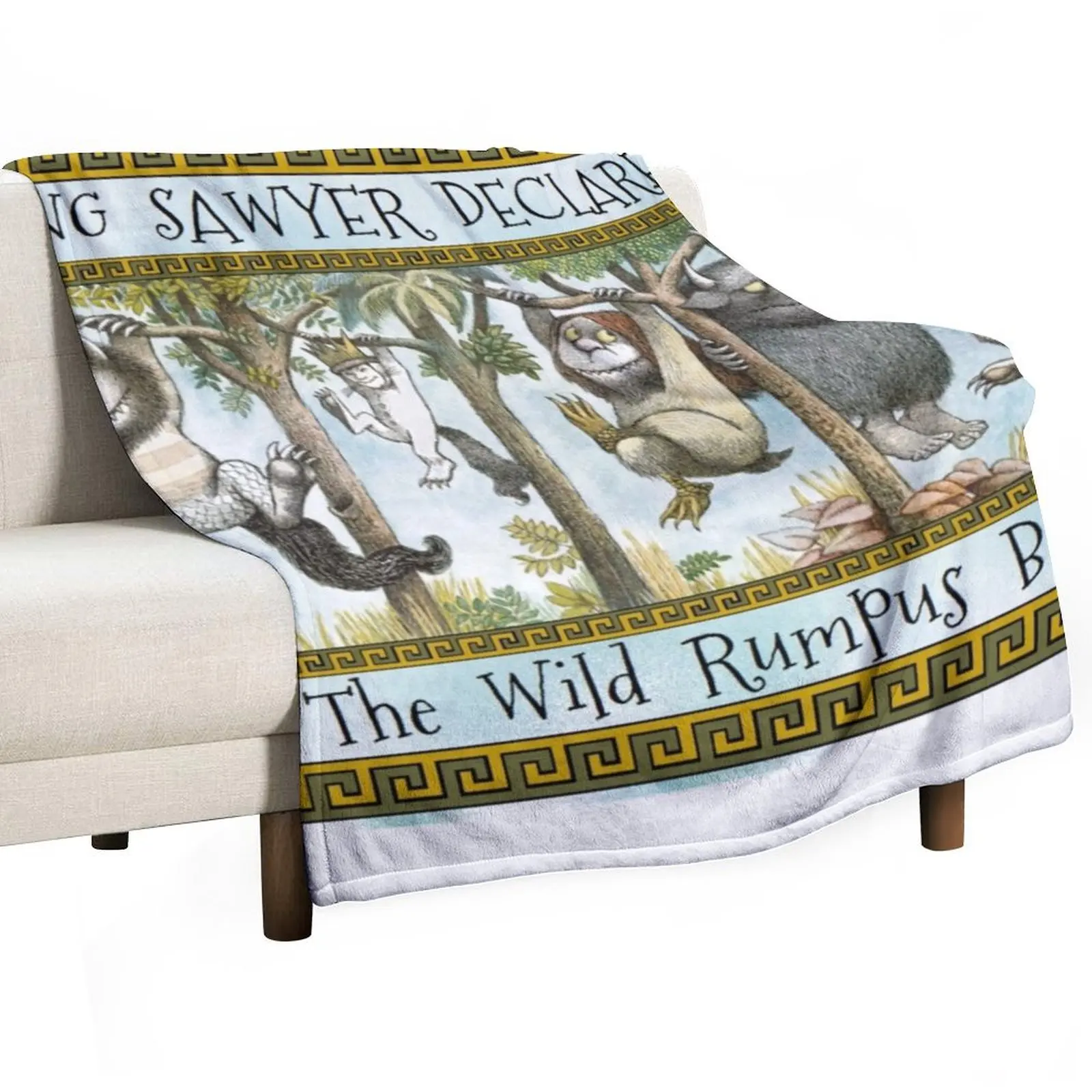 

Where The Wild Things Are Personalized King Name Throw Blanket Picnic For Baby Soft Beds Soft Blankets