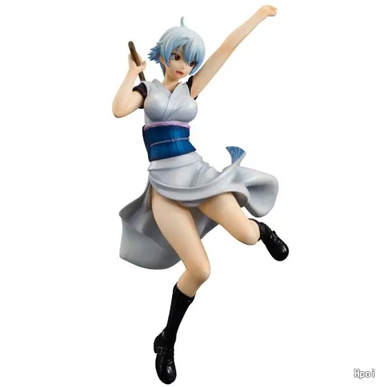 In Stock Original Genuine MegaHouse GEM Sakata Gintoki 1/8 Static Products of Models of Surrounding Figures and Beauties 19cm