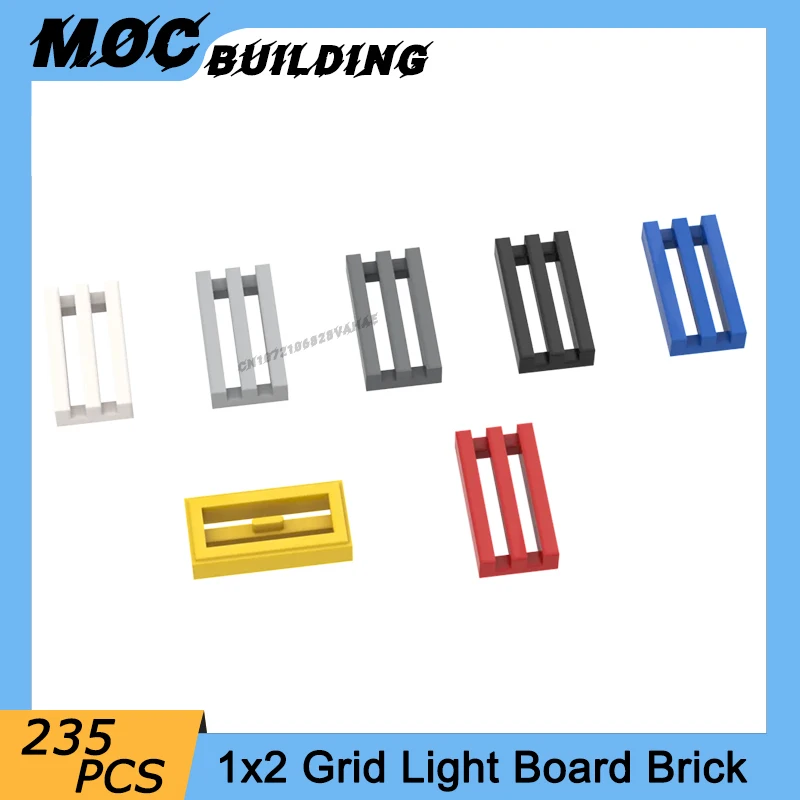 235PCS MOC Parts 2412 30244 Tile Special 1 x 2 Grille Compatible Bricks DIY Assmble Building Blocks Bricks Part Puzzle Toy Gift