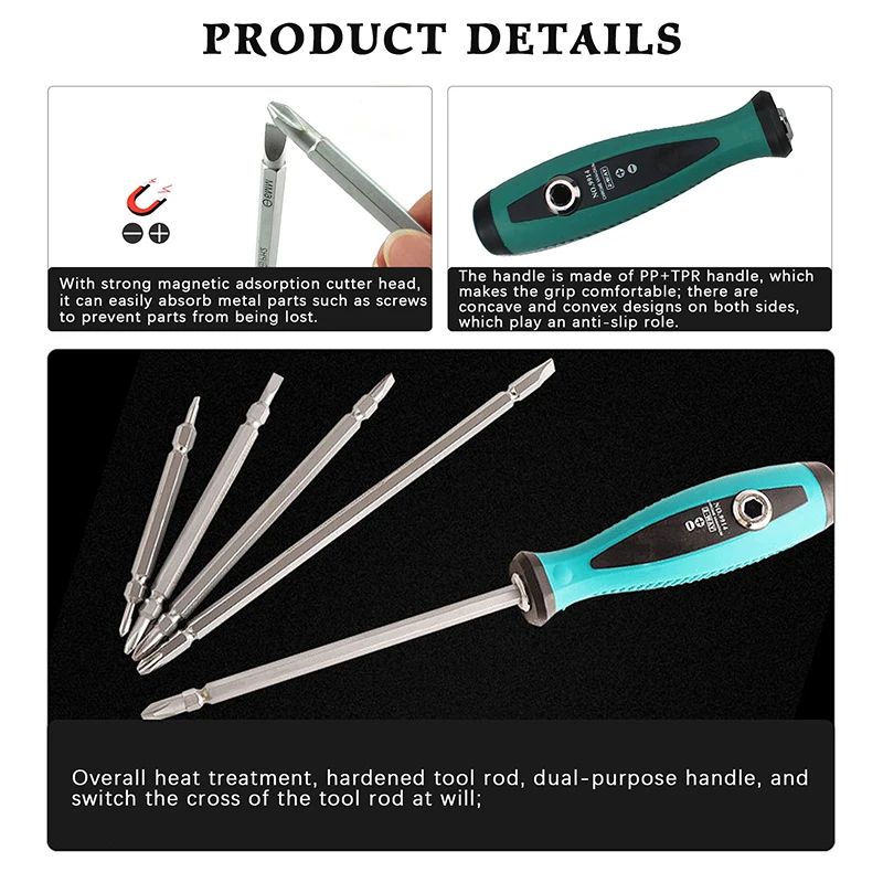 

[TL][TL] Многофункциональный набор магнитных отверток, прецизионная отвертка с крестообразным шлицем и плоской головкой, набор инструментов для ручного ремонта