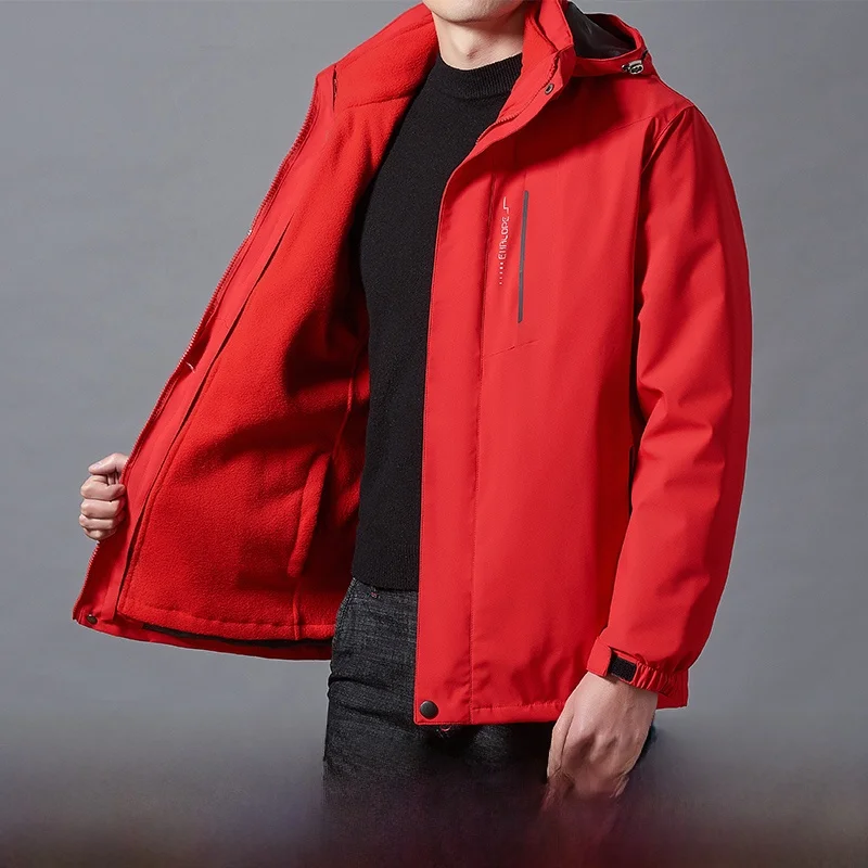 

Мужской легкий водонепроницаемый ветрозащитный костюм для активного отдыха весна-осень, однослойная тонкая куртка-трансформер