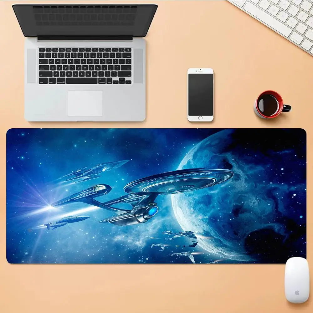 Коврик для мыши Star Trek, настольный коврик для мыши, HD-коврик для стола, удлиненный игровой коврик для клавиатуры, большой XXL-коврик для геймеров, 90x40 см.