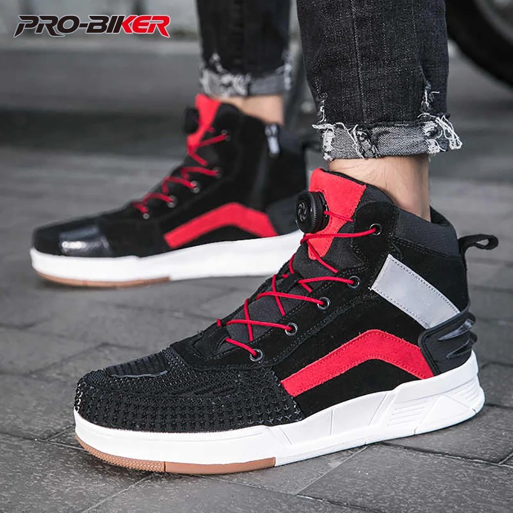 

36-47 Motorcycle Boots Motorcycle Riding Shoes Motorcycle Protective Boots Motorcycle Off-road Shoes for Men Women
