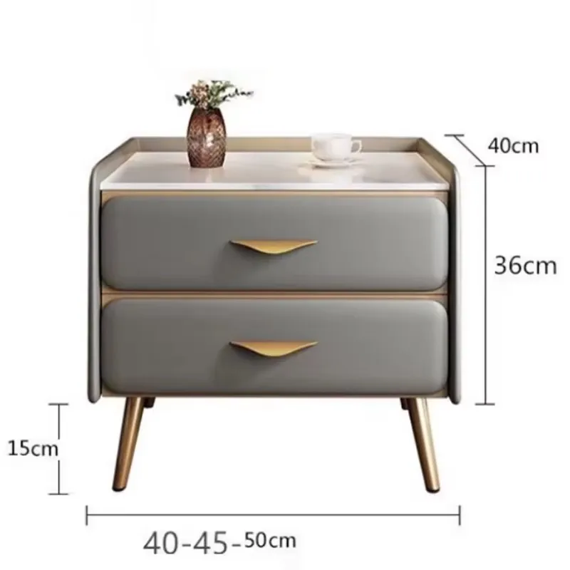 Aesthetic Nordic Night Table Modern Storage Space Saving Drawer Nightstand Luxury Trendy Comodini Camera Da Letto Home Furniture