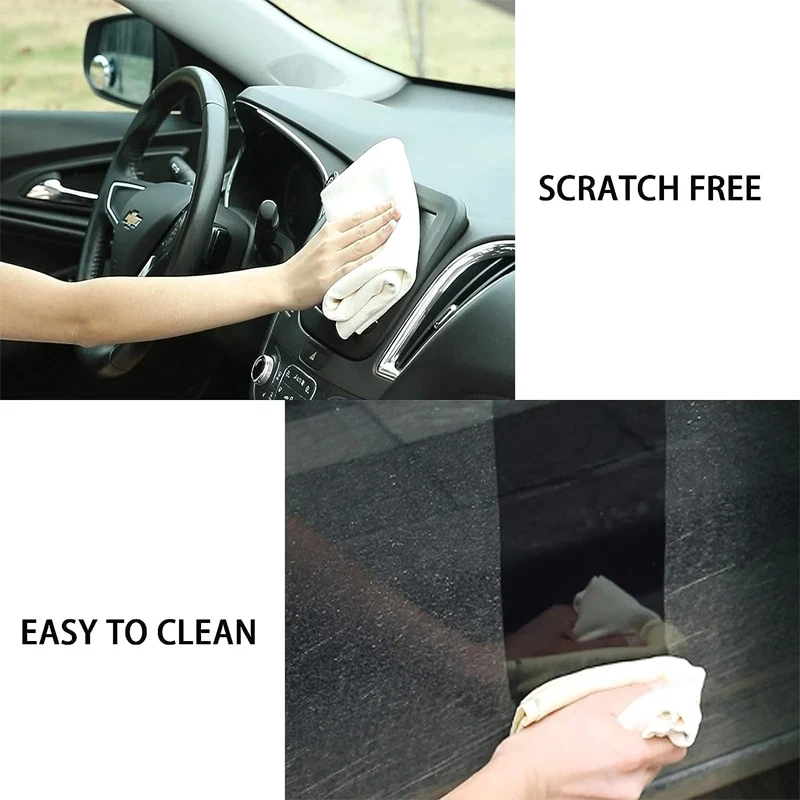 1-4pcs Natural Chamois Leather Car Washing Towels Absorbent For Car Maintenance Tool 8v Car Sponge Spray Bottle Car Detailing