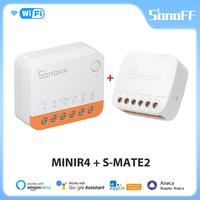 SONOFF S-MATE2 Extreme Switch Mate Local Control Mechanical Switch Support MINI Size Two-Way eWeLink Remote Control via MINIR4