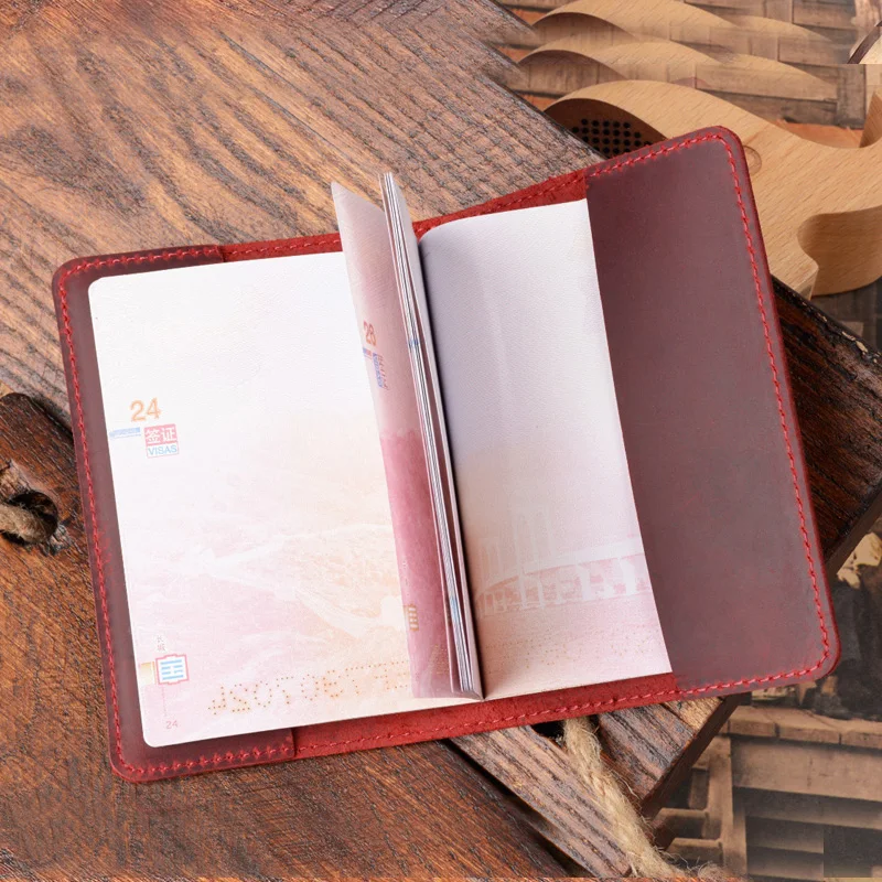 Real Leather Switzerland Passport Cover Genuine Leather Travel Passport Holder Full Grain Leather Passport