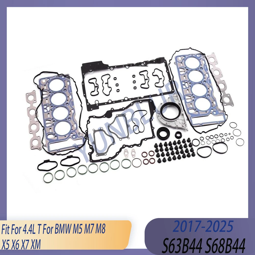 

Engine Parts Cylinder Head Full Gasket Set Fit 4.4 L S63 S63B44 S68 GAS 17-25 For BMW M5 M7 M8 X5 X6 X7 XM