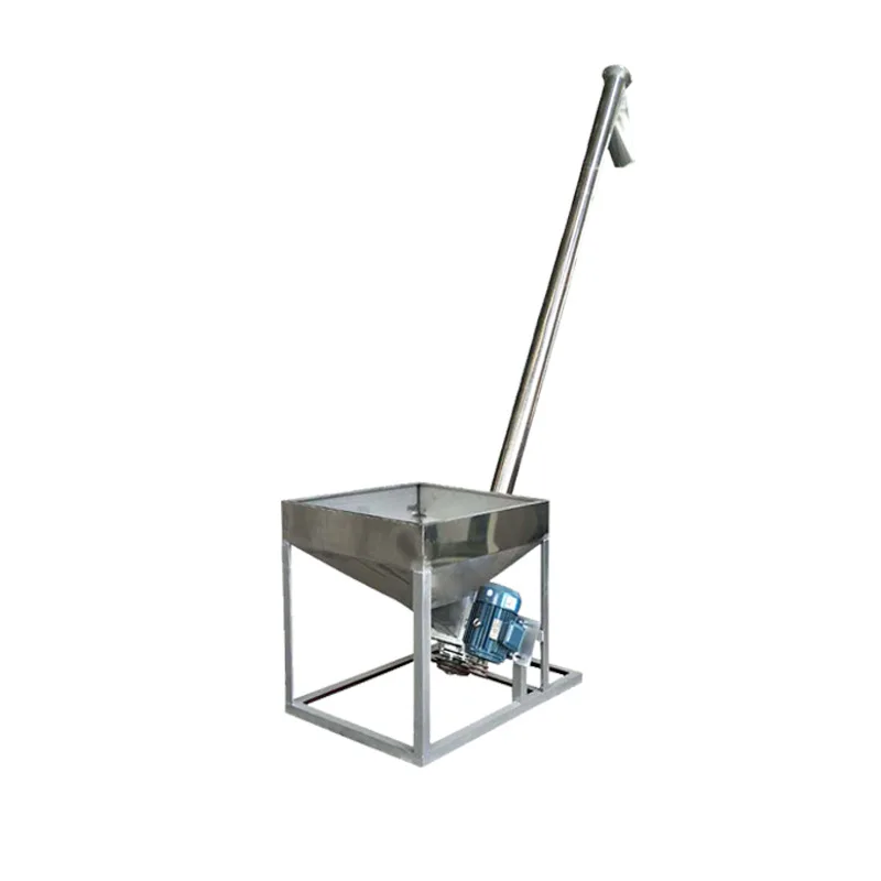 Farm ranch feed pellet stainless steel screw auger feeder conveyor with hopper flexible spice grain powder auger conveyor